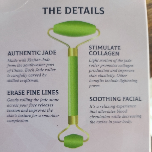 NWT - 100% REAL JADE FACE & EYE ROLLER DUO - Picture 9 of 10